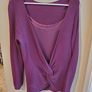 Burgundy Sweater with camisole